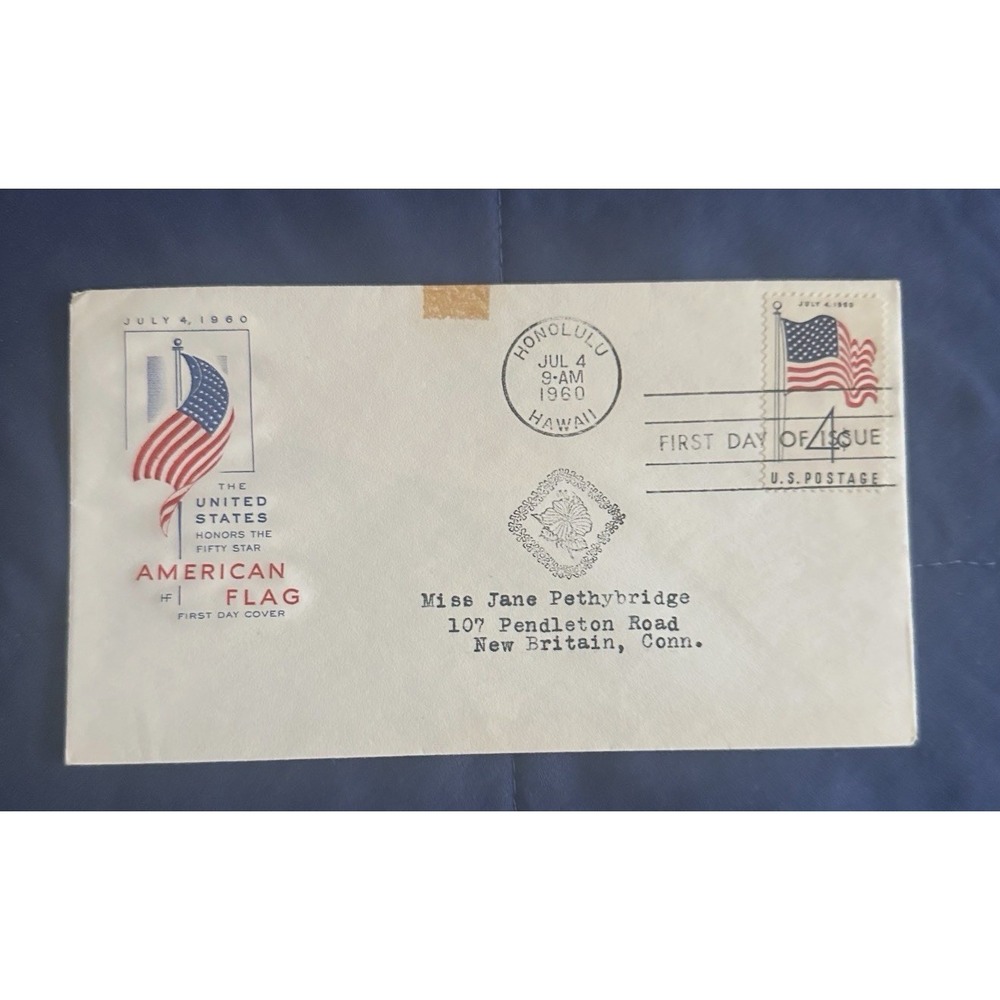 1960 Hawaii 50th State Flag Sc 1153 FDC‎ with House of Farnam cachet